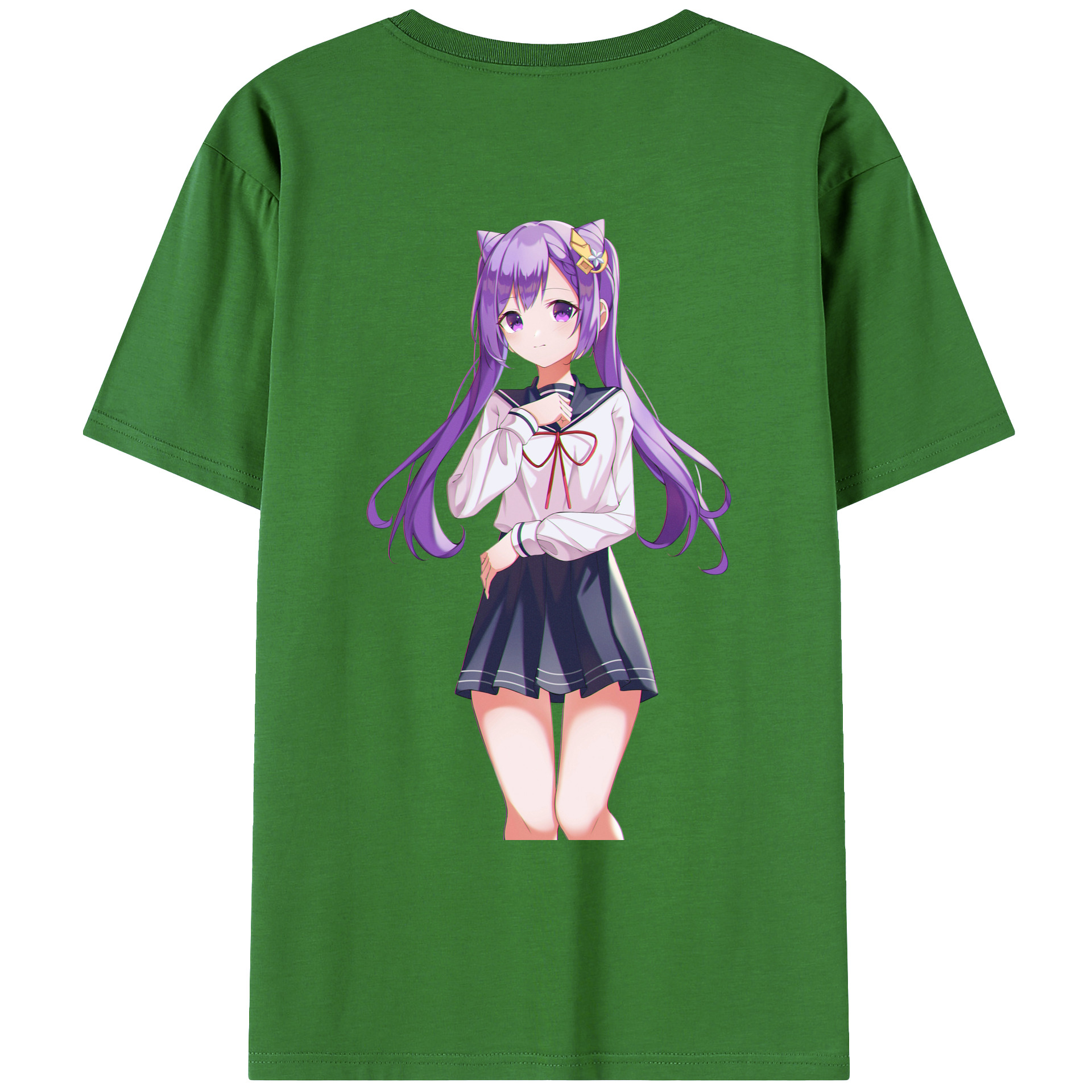げんし神 刻晴 こくせい genshin Kokusei レディース半袖Tシャツ(バックプリント)